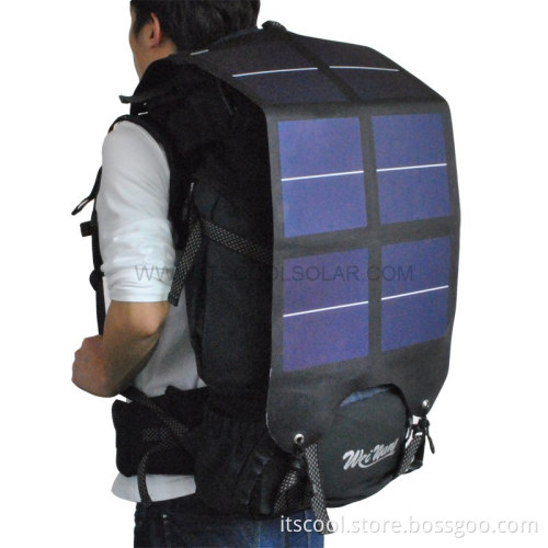 Solar Laptop Backpack with Solar Panel Laptop Charger
